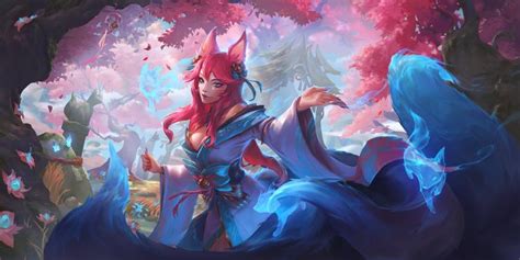 Spirit Blossom Ahri 1 Envar Studio League Of Legends Yasuo League