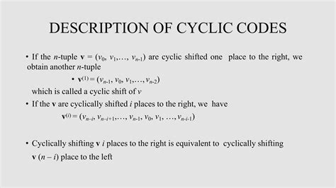 Digital Communication Encoding And Decoding Of Cyclic Code Ppt