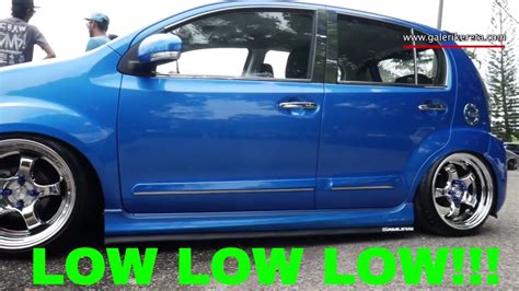 The Blue Perodua Myvi Lowered Galeri Kereta Youtube