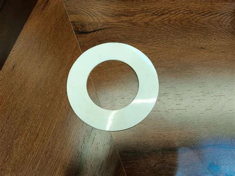 White 5inch Round Silicone Gasket For Pipe Fitting Thickness 2mm At