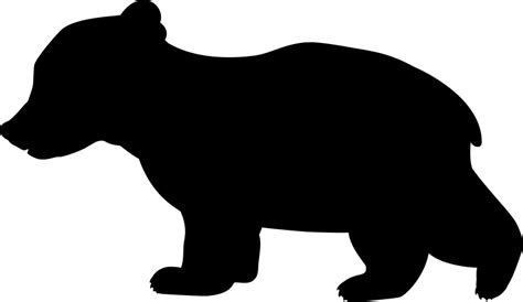 Bear Cub Silhouette Vector Images (over 1,900)