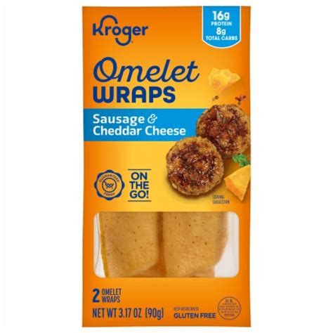 Kroger Sausage Cheddar Cheese Omelet Wrap Ct Oz Frys