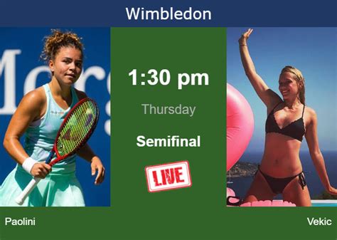 How To Watch Paolini Vs Vekic On Live Streaming In Wimbledon On