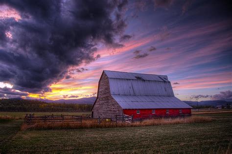 Sunset on the Farm 01 Photograph by Brad Frerkson - Fine Art America