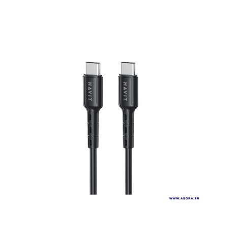 Cable Usb Type C To Type C Havit Cb6235 Pd 60w 1m Agoratn