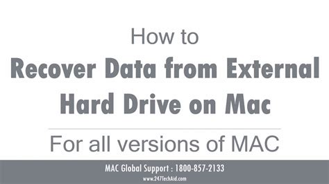 How To Recover Data From External Hard Drive On Mac Youtube