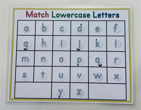 Uppercaselowercase Matching Game Printable Free