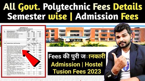 Haryana Govt Polytechnic Fees Semester Wise 2023 All Govt Polyechnic