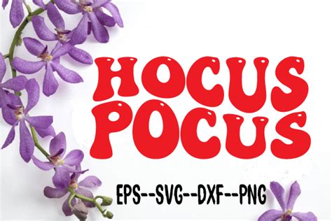 Hocus Pocus Retro Wavy Svg Sublimation Gr Fico Por Uniquesvgstore