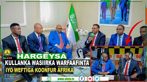 Wasiirka Warfaafinta Ayaa Xarunta Wasaaradda Ku Soo Dhaweeyay Weftigii