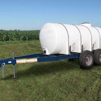 1000 Gallon Water Tank Trailer Fully Drainable Tank In Stock