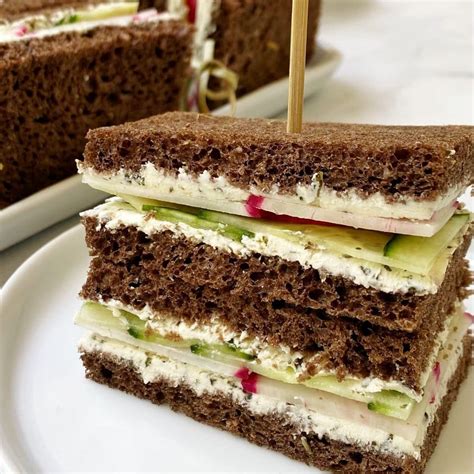 Cucumber And Radish English Tea Sandwiches My Casual Pantry