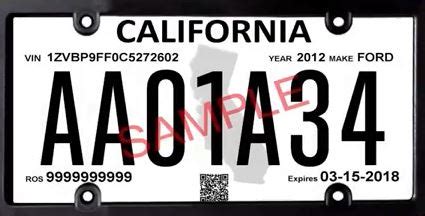 Redwood City Police Department: New Temporary License Plates