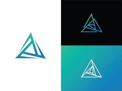 Premium Vector | Triangle logo template