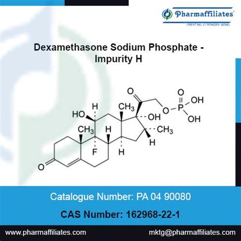 CAS No 162968 22 1 Dexamethasone Sodium Phosphate Impurity H