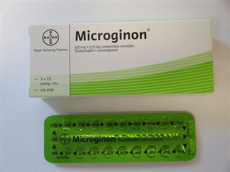 Microginon® (etinilestradiol 0,03 mg + levonorgestrel 0,15 mg ...