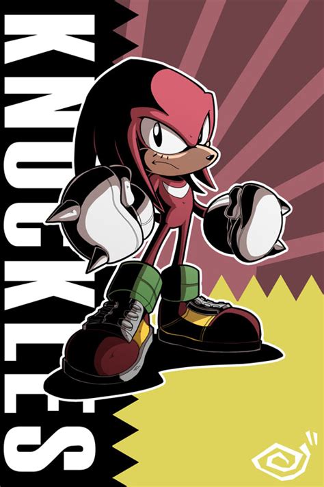 FANART: Classic Knuckles by endshark on DeviantArt