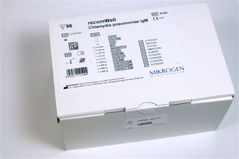 Mikrogen Diagnostik Recomwell Chlamydia Pneumoniae Igm Elisa Kit 6105