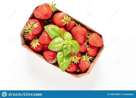 Fresas En Una Caja De Un Supermercado Imagen De Archivo Imagen De