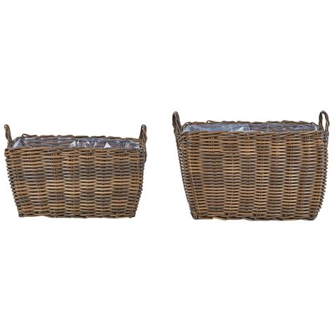 Sansibar Home Tlg Blumentopf Set Nissequogue Aus Rattan Wayfair De