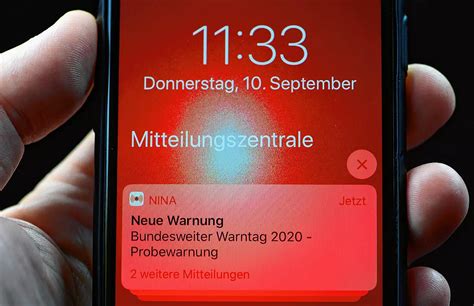 Warntag Bundesweiter Probealarm Soll Ernstfall Testen Warnung Erfolgt