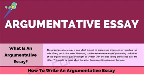 Argumentative Essay Definition Outline And Examples Of Argumentative Essay • 7esl