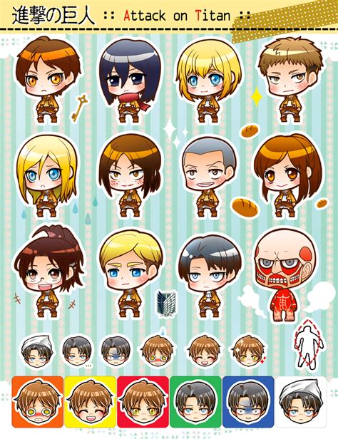 Attack On Titan Chibi 01 By Moonu17 On Deviantart