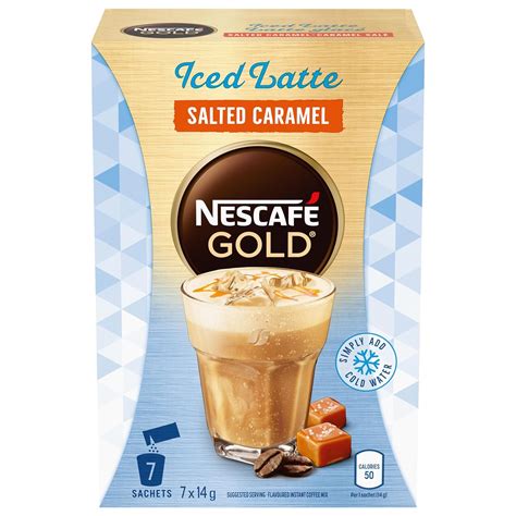 Amazon Nescafe Iced Latte Salted Caramel Instant Coffee Sachets