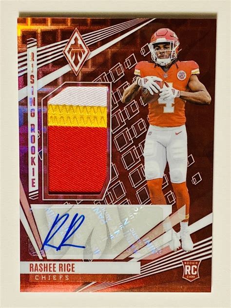 2023 Panini Phoenix Rashee Rice Rookie Patch Auto RPA RC SSP 25 KC