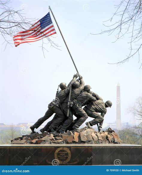 Iwo Jima Memorial stock photo. Image of army, brave, jima - 709920