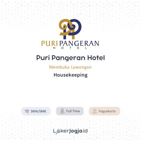 Lowongan Kerja Housekeeping Di Puri Pangeran Hotel Lokerjogja Id