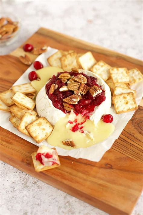 Baked Brie Cranberry Easy Holiday Appetizer Recipe