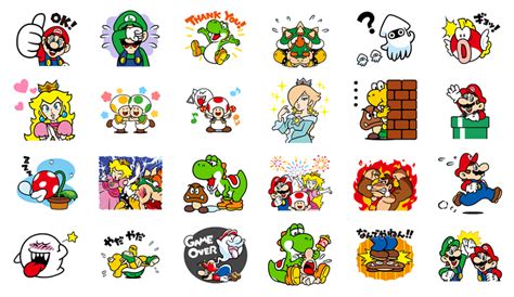 [Brief] Nintendo: Super Mario stickers now available on LINE ...