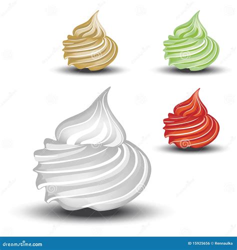 Vector Whipped Cream Stock Vector Illustration Of Bakery 15925656