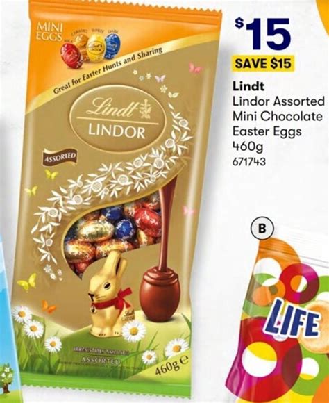 Lindt Lindor Assorted Mini Chocolate Easter Eggs 460 G Offer At Costco