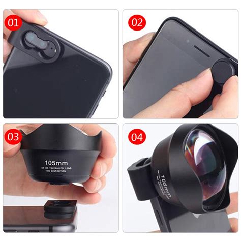 105MM Pholes External Lens for iPhone portrait lens Mobile phone ...