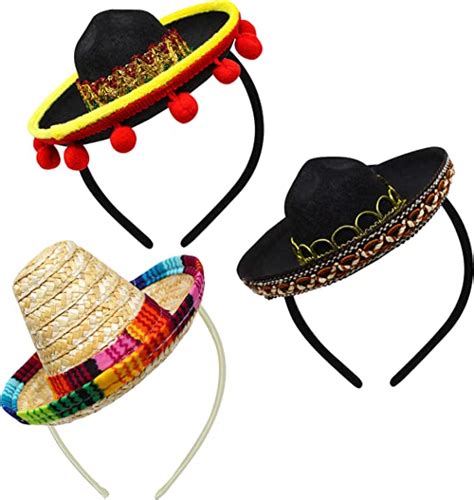 Amazon Pcs Cinco De Mayo Fiesta Fabric And Straw Sombrero