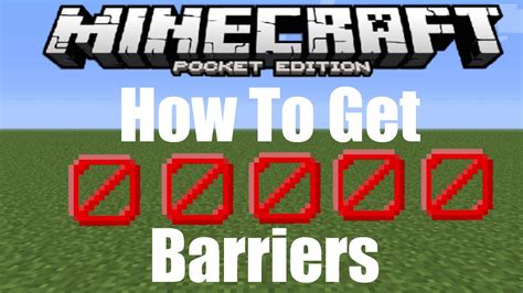 How To Get Barrier Blocks In Minecraft Pe