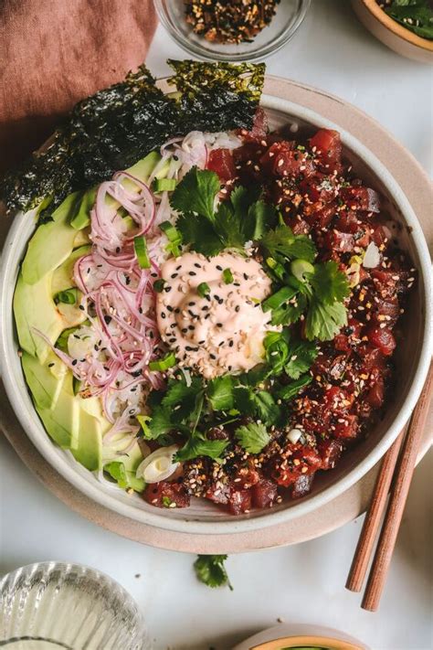 Poke Bowl With Spicy Mayo Foodtalk