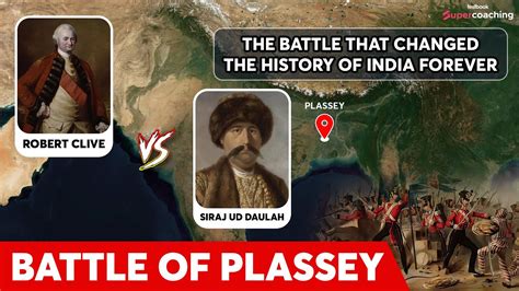 Battle Of Plassey Robert Clive Vs Siraj Ud Daulah Famous Battles In India Sonpriya Ma Am