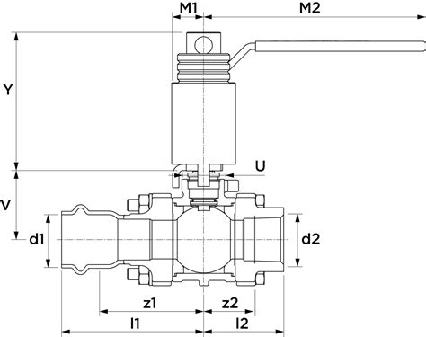 Apollo Smartpress Aisi316 3 Piece Ball Valve Extended Stem Epdm Press