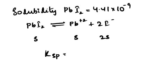 Solved The Value Of Ksp For Pbi Is Calculate The