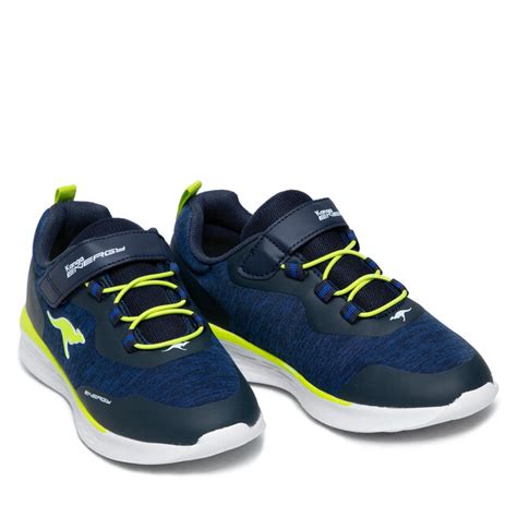 Sneakers Kangaroos Kq Fleet Ev Dk Navy Lime Eschuhe De