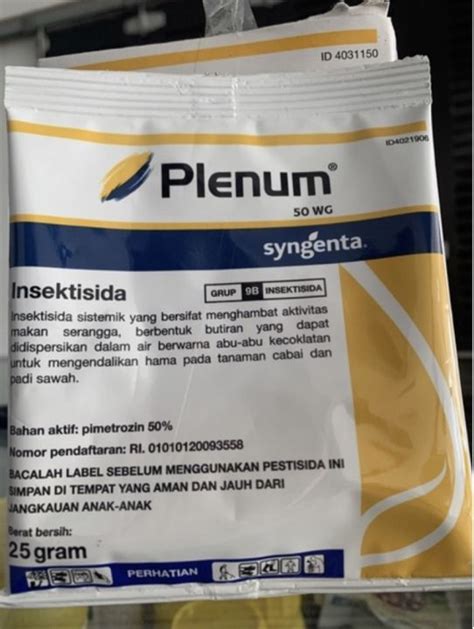 Insektisida Plenum Wg Gram Lazada Indonesia