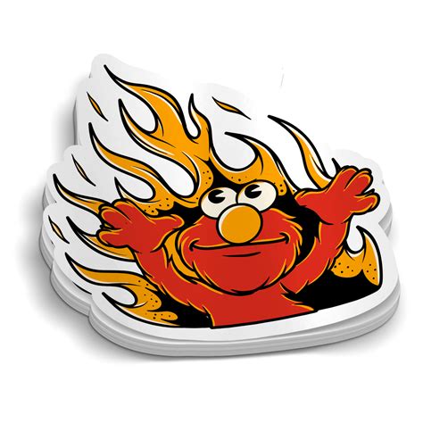 Elmo Fire Sticker