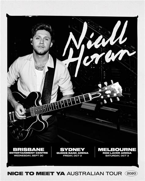 Niall Horan Australian Tour