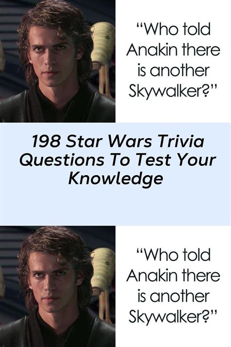 198 Star Wars Trivia Questions To Test Your Knowledge Star Wars Facts Trivia Questions Trivia