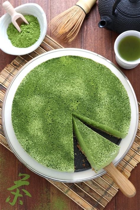 Vegan Matcha Mousse Cake Lands Flavors