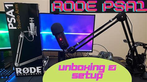 RODE PSA1 MIC ARM Unboxing Setup And Overview YouTube