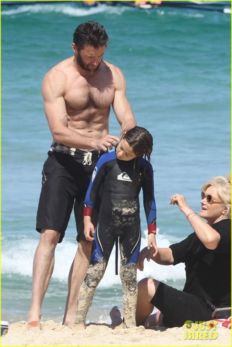 Hugh Jackman Shirtless At Bondi Beach Photo 2726507 Ava Jackman